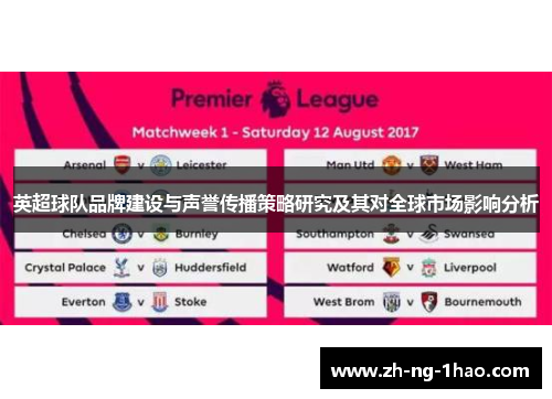 英超球队品牌建设与声誉传播策略研究及其对全球市场影响分析